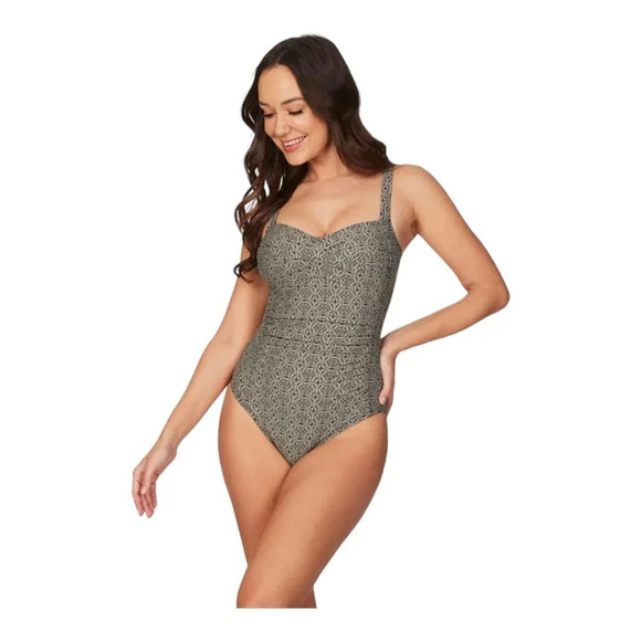 Nip Tuck Joanne Twist Front Design Tummy Control One Piece Swimsuit - Picture 5 of 5